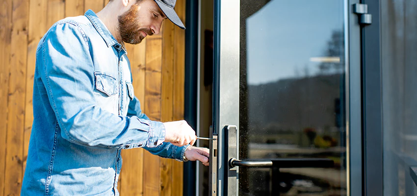 Frameless Glass Storefront Door Locks Replacement in Belmont, CA